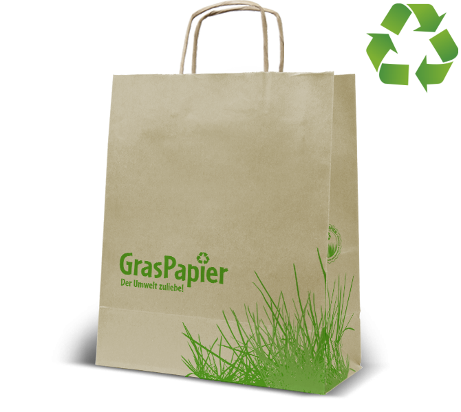 Papierkordel-Tasche "Graspapier"