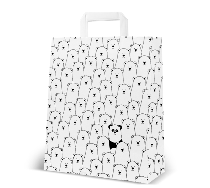 Papier-Tasche "Panda"