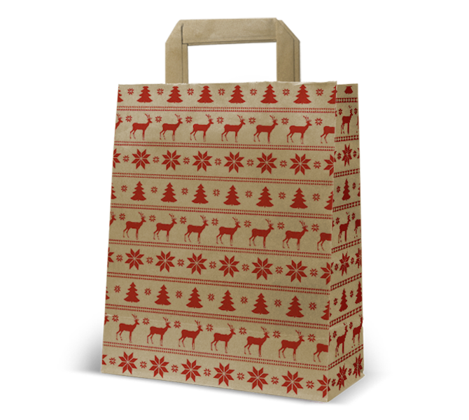 Papier-Tasche "Norweger" braun