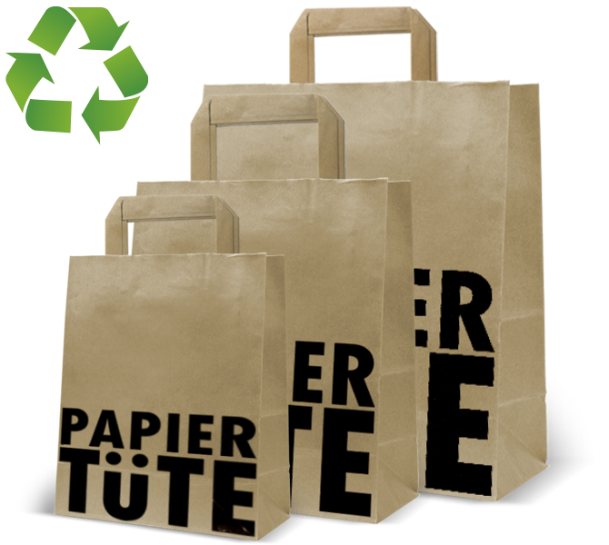 Papier-Tasche "Papier-Tüte" aus Recyclingpapier